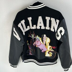 NEW Disney Villains Letterman Varsity Jacket Size Small Sold Men Black SOLD OUT